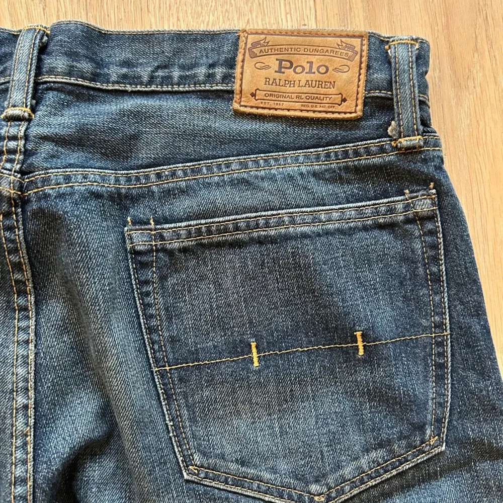 Polo Ralph Lauren Selvedge Jeans Varick Slim Straight 34x32 Classic Denim